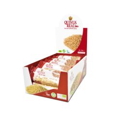 Buy QUINUA REAL Organic Pure Royal Quinoa Bar 20 g Box 20 Units By 29,00€