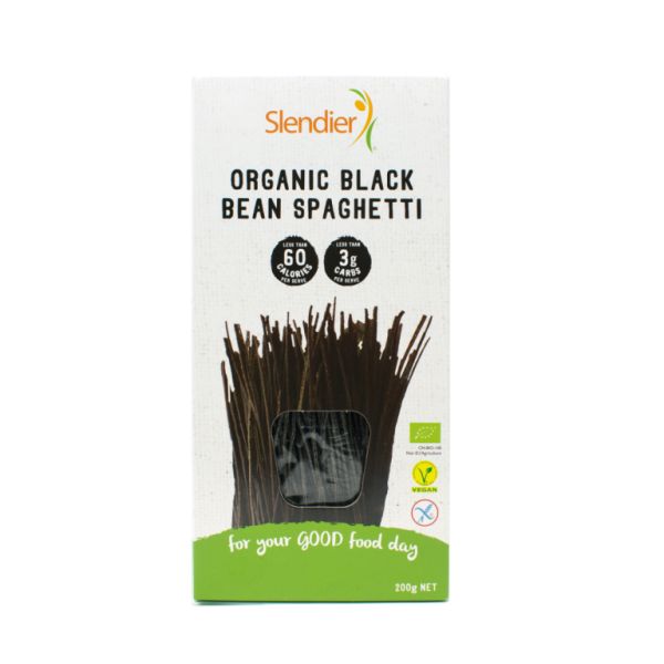 Bio Black Soy Spaghetti 200 g - SLENDIER