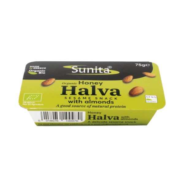 HALVA CON MIEL Y ALMENDRA BIO 75g - SUNITA