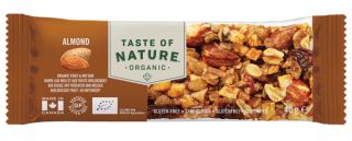 Buy TASTE OF NATURE Organic Almond Seed and Raisin Bar 40 g Box 16 Units By 28,80€