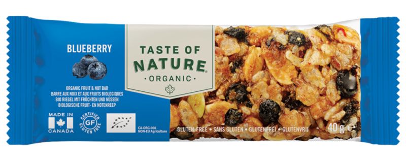 Organic Blueberry Nuts Bar 40 g Box 16 Units