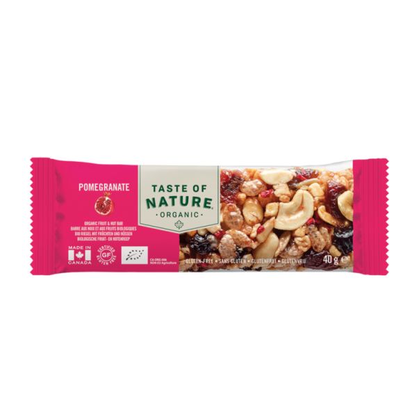 Bio Pomegranate Nuts Bar 40 g Box 16 Units