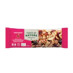 Buy TASTE OF NATURE Bio Pomegranate Nuts Bar 40 g Box 16 Units By 28,80€