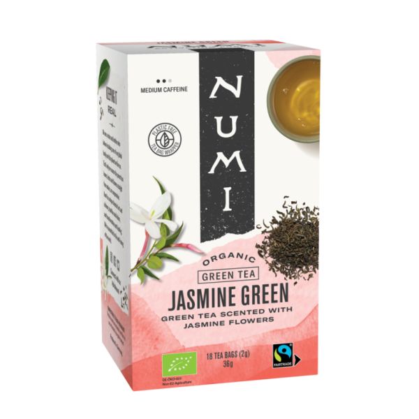 CHÁ VERDE JASMINE 18 Unidades BIO BIO 36g - NUMI