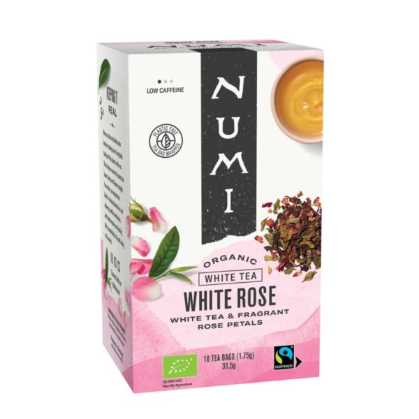 Tè Bianco con Petali di Rosa 18 Bustine Bio