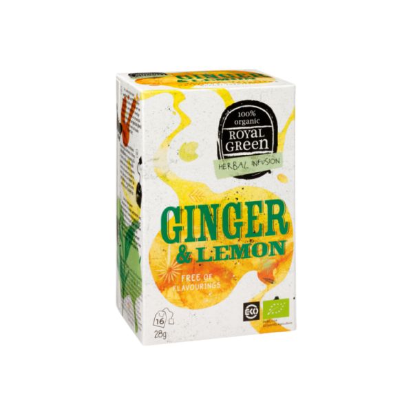 Ekologisk citron ingefära Infusion 28 g