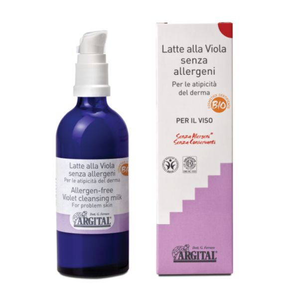 Lait pour le visage à la violette bio sans allergène 100 ml