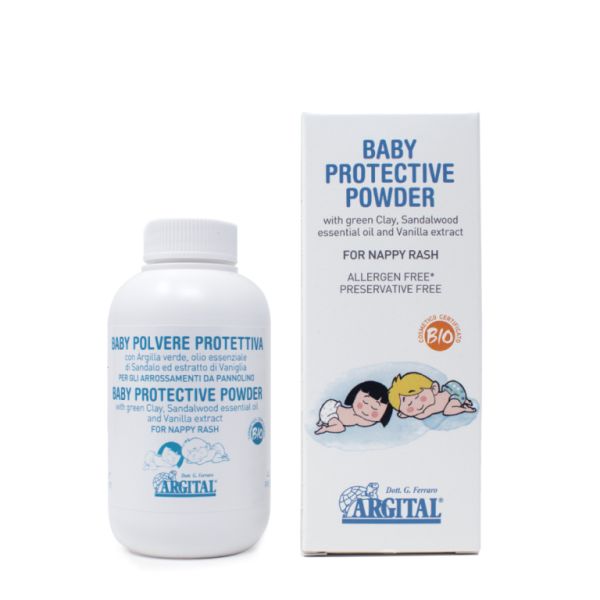 Poudre de talc protecteur pour bébés Bio 60 grammes