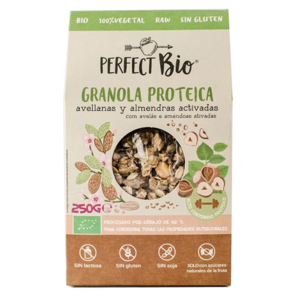 BIO PROTEIN GRANOLA HAZELNUTS ALMONDS 250g