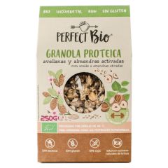 Acheter PERFECT BIO BIO PROTEIN GRANOLA NOISETTES AMANDES 250g Par 6,30€