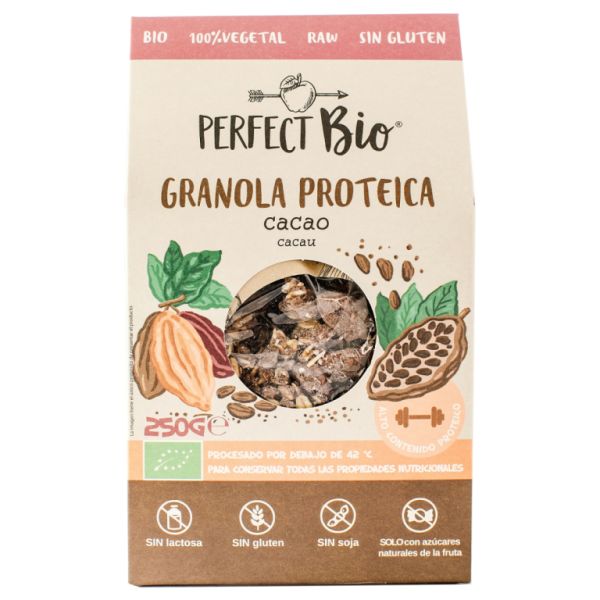 ORGANIC COCOA PROTEIN GRANOLA 250g - PERFECT BIO