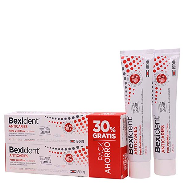 Bexident Duplo 2 Pasta de Dentes Anticáries 125 ml 30% Grátis