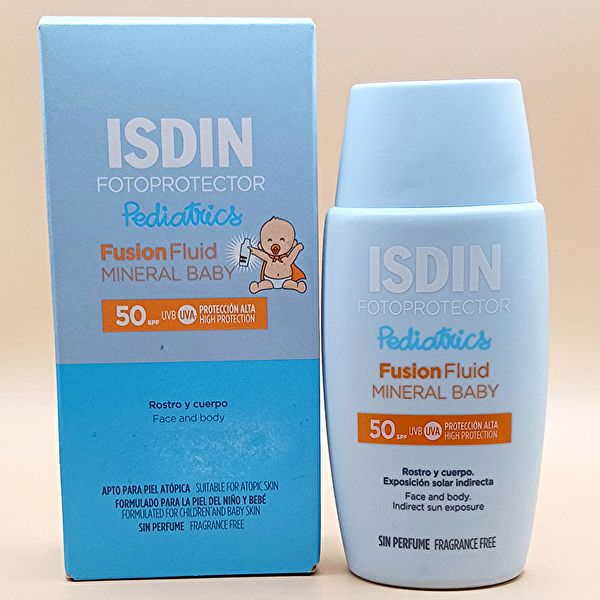 Écran solaire minéral SPF 50 pour bébé pédiatrie