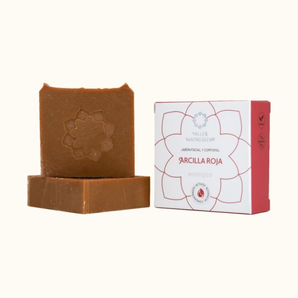 Jabón Arcilla Roja 100 g Eco - TALLER MADRESELVA