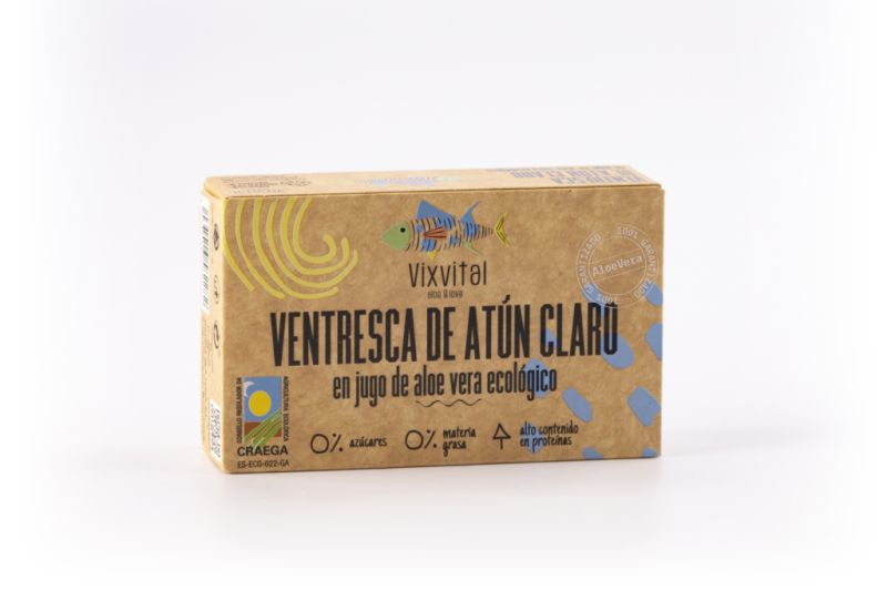 VENTRESCA DE ATUN CLARO EN JUGO DE ALOE VERA ECO 1