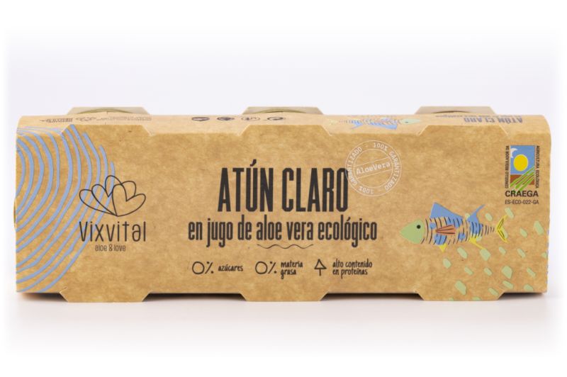 Atún Claro en Jugo Aloe Vera Pack 3 80 g Eco