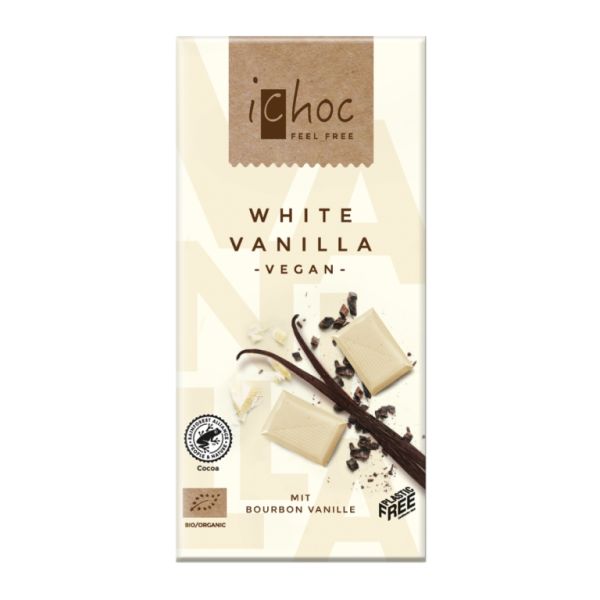 Bour Bio Chocolate Vegano Baunilha Branca 80 g