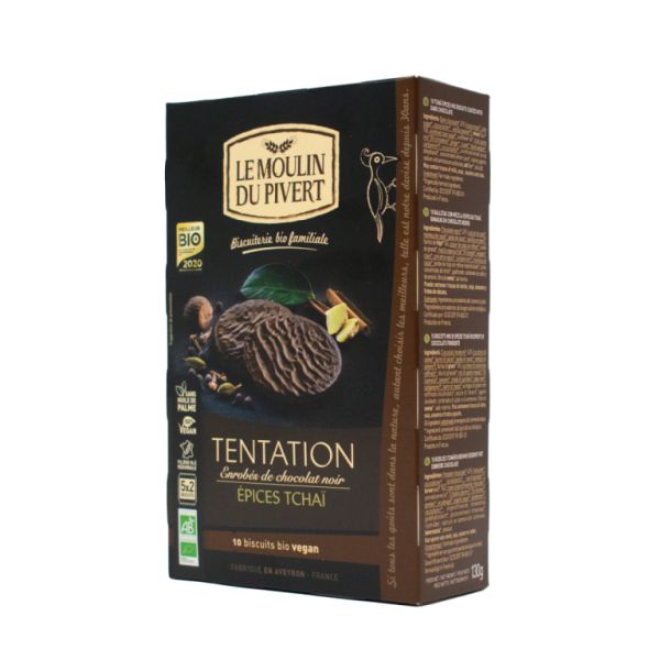 BISCOITOS TENTAÇÃO ESPECIARIAS CHAI BIO 130g