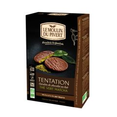 Acheter LE MOULIN Biscuits bio tentation thé vert matcha 130g Par 5,00€