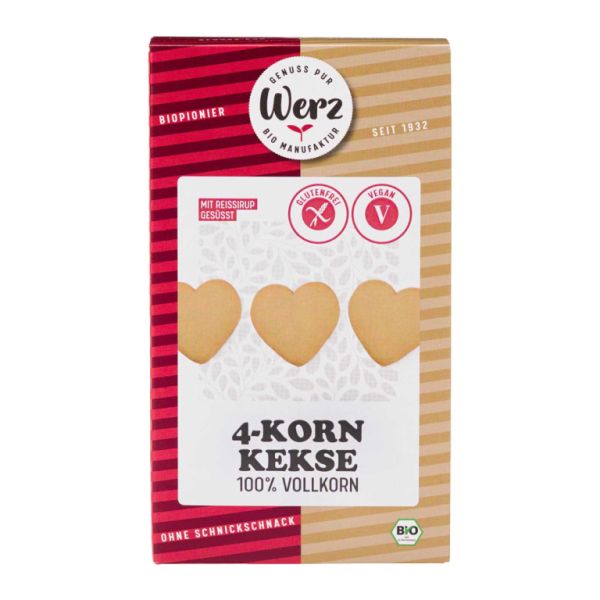 COOKIES 4 NATURAL CEREALS 150 g - WERZ