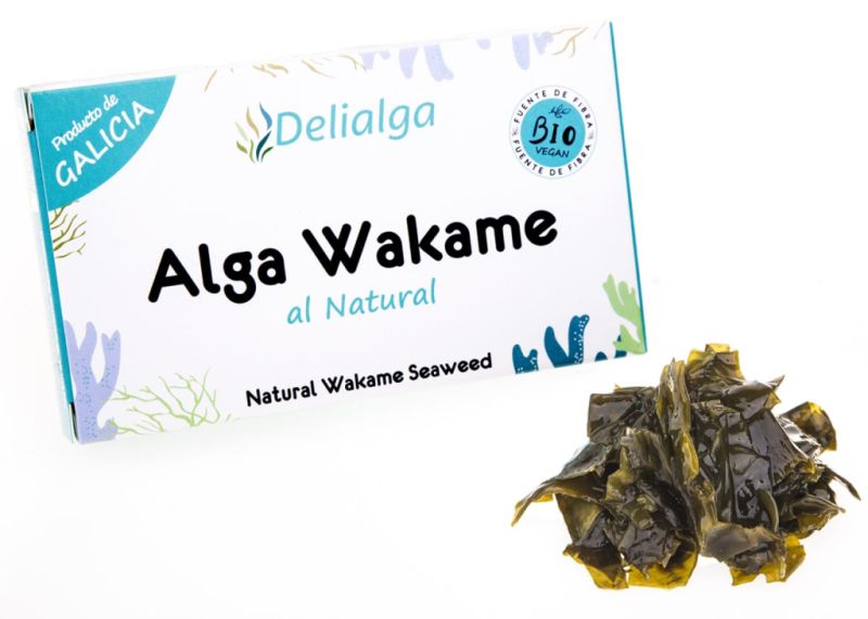 Alga Wakame al Natural BIO 90 g. Algues ecològiques en conserva