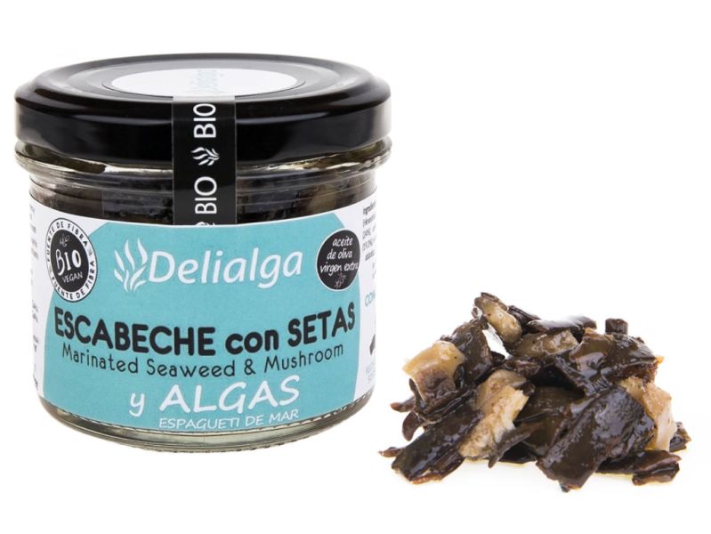 Algues i Bolets a Escabeche BIO 100 g - DELIALGA