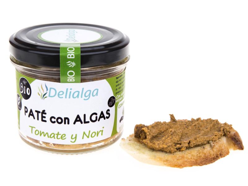 Paté con Algas Tomate y Nori BIO 100 g - DELIALGA