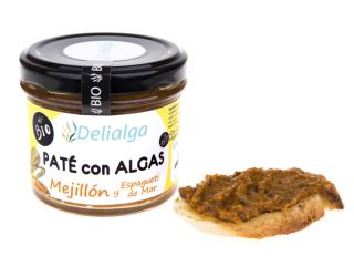 Buy DELIALGA Pate with Seaweed Mussel and Sea Spaghetti BIO By 3,93€