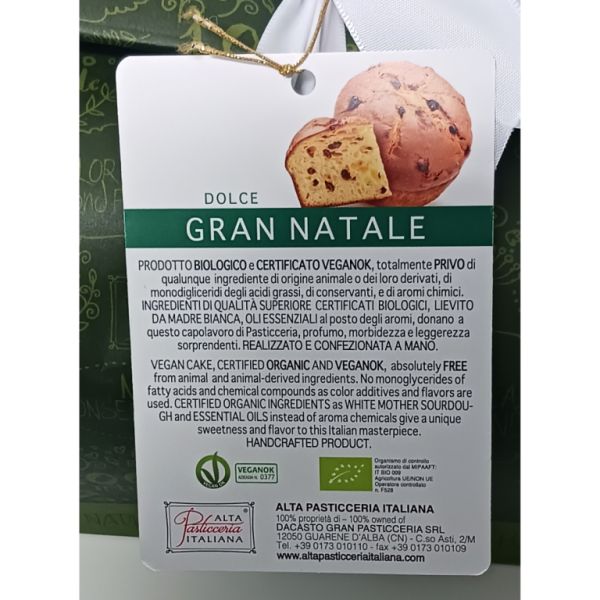 Klassieke BIO Panettone veganistisch Dacasto 750g Img 4