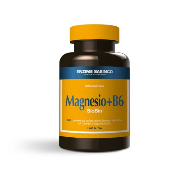 Magnesiumbisglycinat och vitamin B6 (Siobin) 60 kapslar