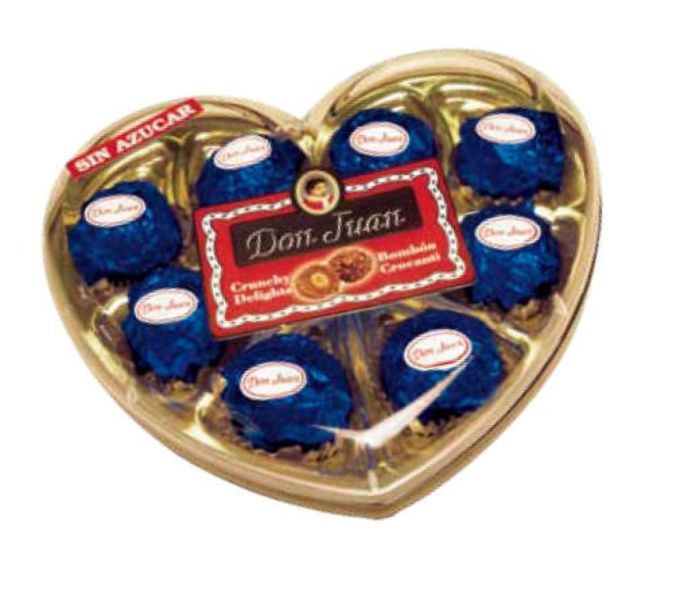 Chocolats crocanti sans sucre étui coeur 100 gr