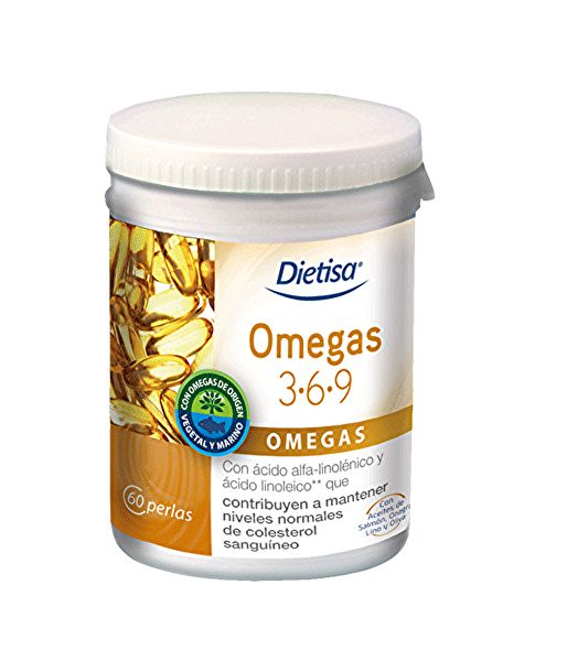 Omega 3 6 9 Behållare 60 Pärlor - DIELISA