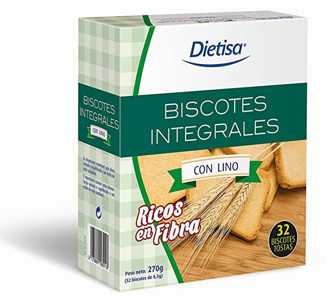 Biscoitos de Linho 32 Unidades 270 g - DIELISA