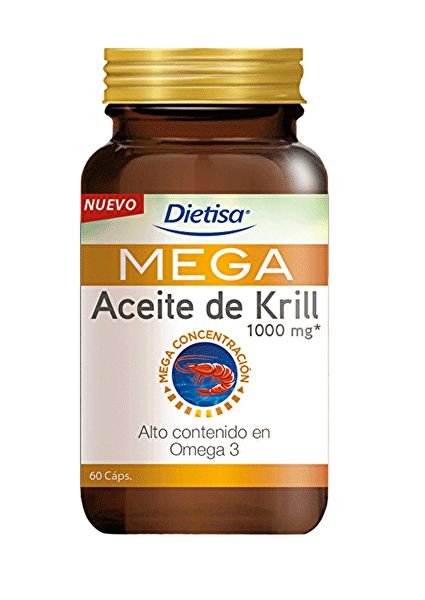 Oméga 3 Mega Huile de Krill 60 Perles - DIELISA