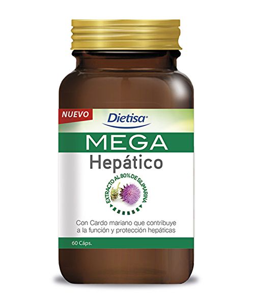 Mega Hepático 60 Cápsulas Vegetales - DIELISA