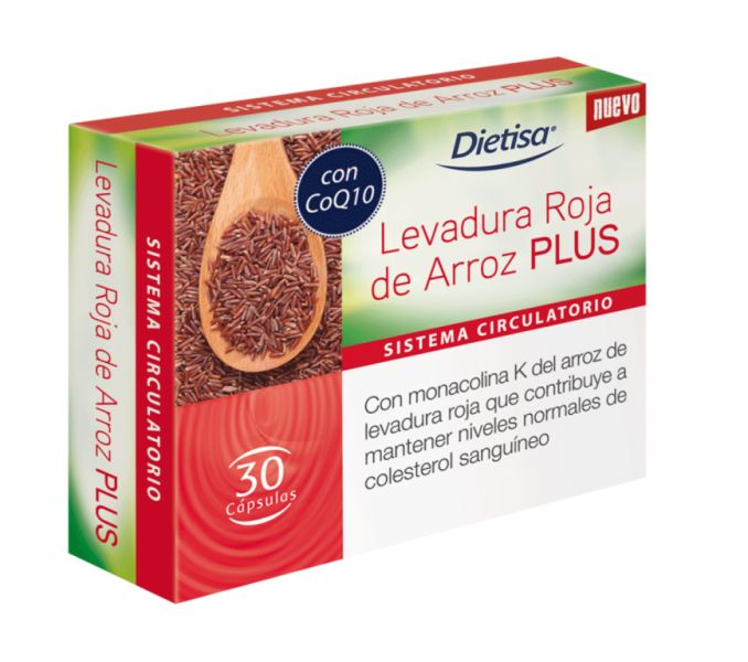 Levadura Roja de Arroz Plus 30 Caps - DIELISA