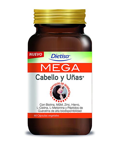 Mega Pelo y Uñas 60 Cápsulas Vegetales - DIELISA