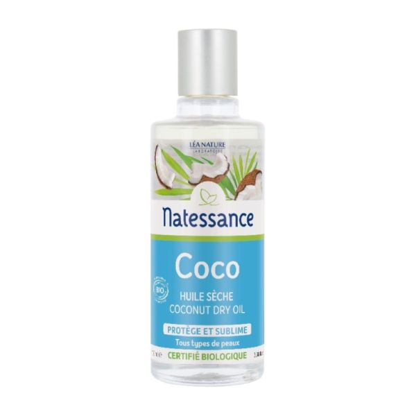 Organic Dry Coconut Oil 100 ml - NATESSANCE