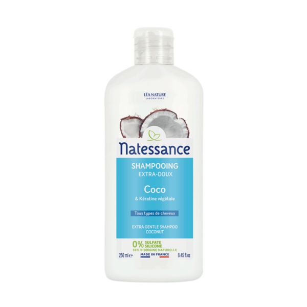 Extra Gentle Coconut Shampoo 250 ml - NATESSANCE