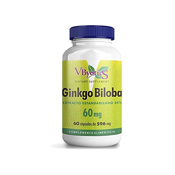 Ginkgo Biloba 60 mg 60 Caps. - V.BYOTICS