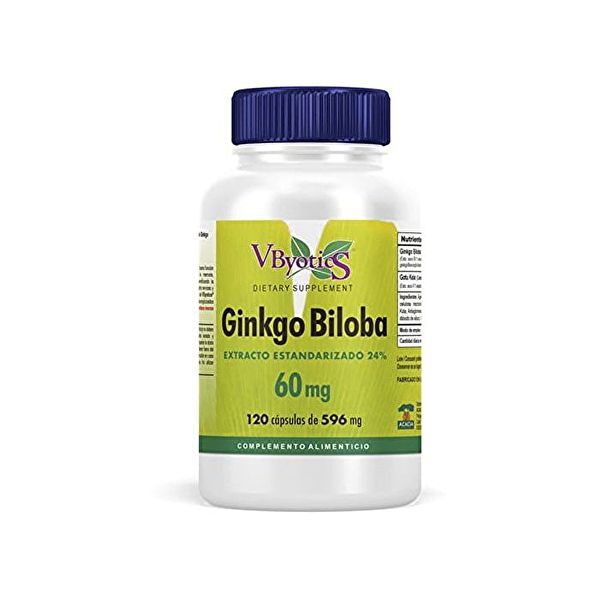 Ginkgo Biloba 60 mg 120 Caps - V.BYOTICS