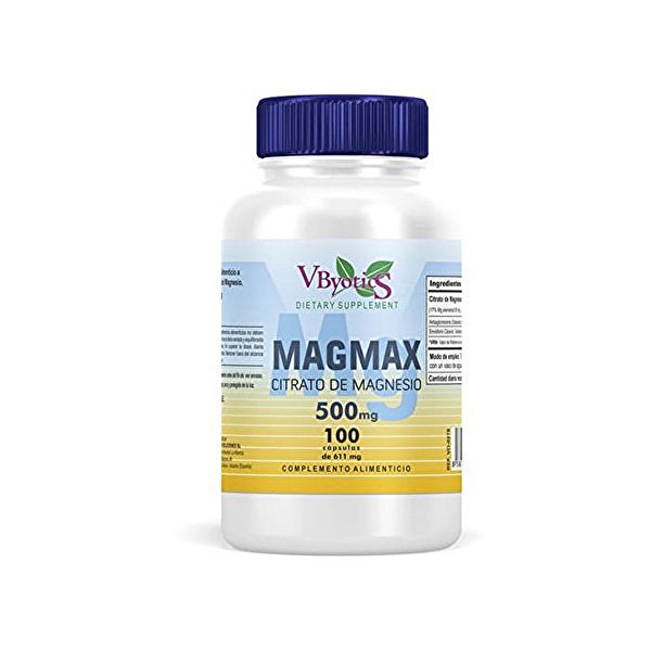 Magmax Citrato de Magnésio 500 mg 100 Cápsulas