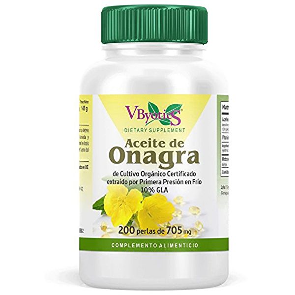 Aceite de Onagra 200 Perlas - V.BYOTICS