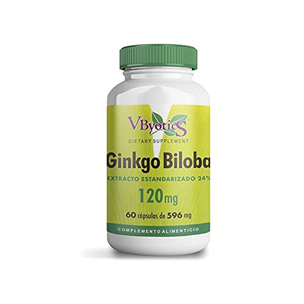 Ginkgo Biloba 120 mg 60 Caps. - V.BYOTICS