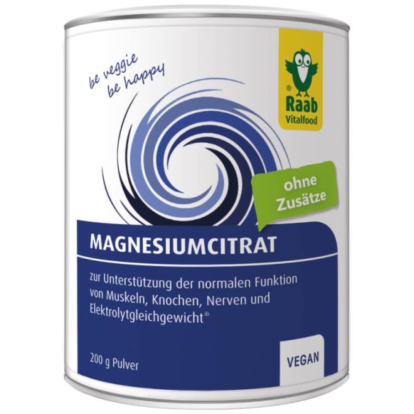 Veganes Magnesiumcitrat 200 g - Raab Vitalfood