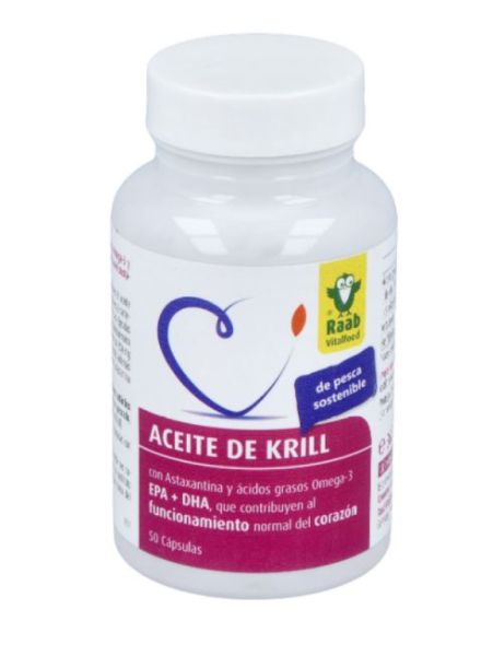 Aceite de Krill 50 Cápsulas - Raab Vitalfood