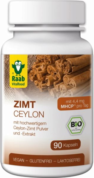 Bio Ceylon Cinnamon 90 Capsules - Raab Vitalfood Img 2