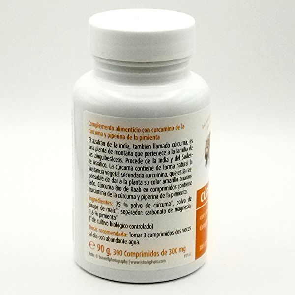 Kurkuma Bio-Extrakt 300 Tabletten - Raab Vitalfood Img 3