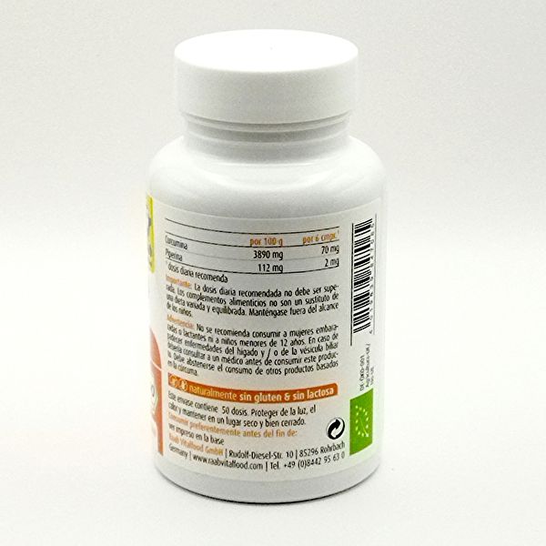 Kurkuma Bio-Extrakt 300 Tabletten - Raab Vitalfood Img 4