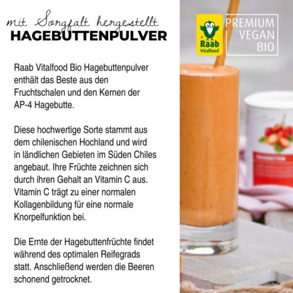 Ekologiskt nyponpulver 150 g - Raab Vitalfood Img 6